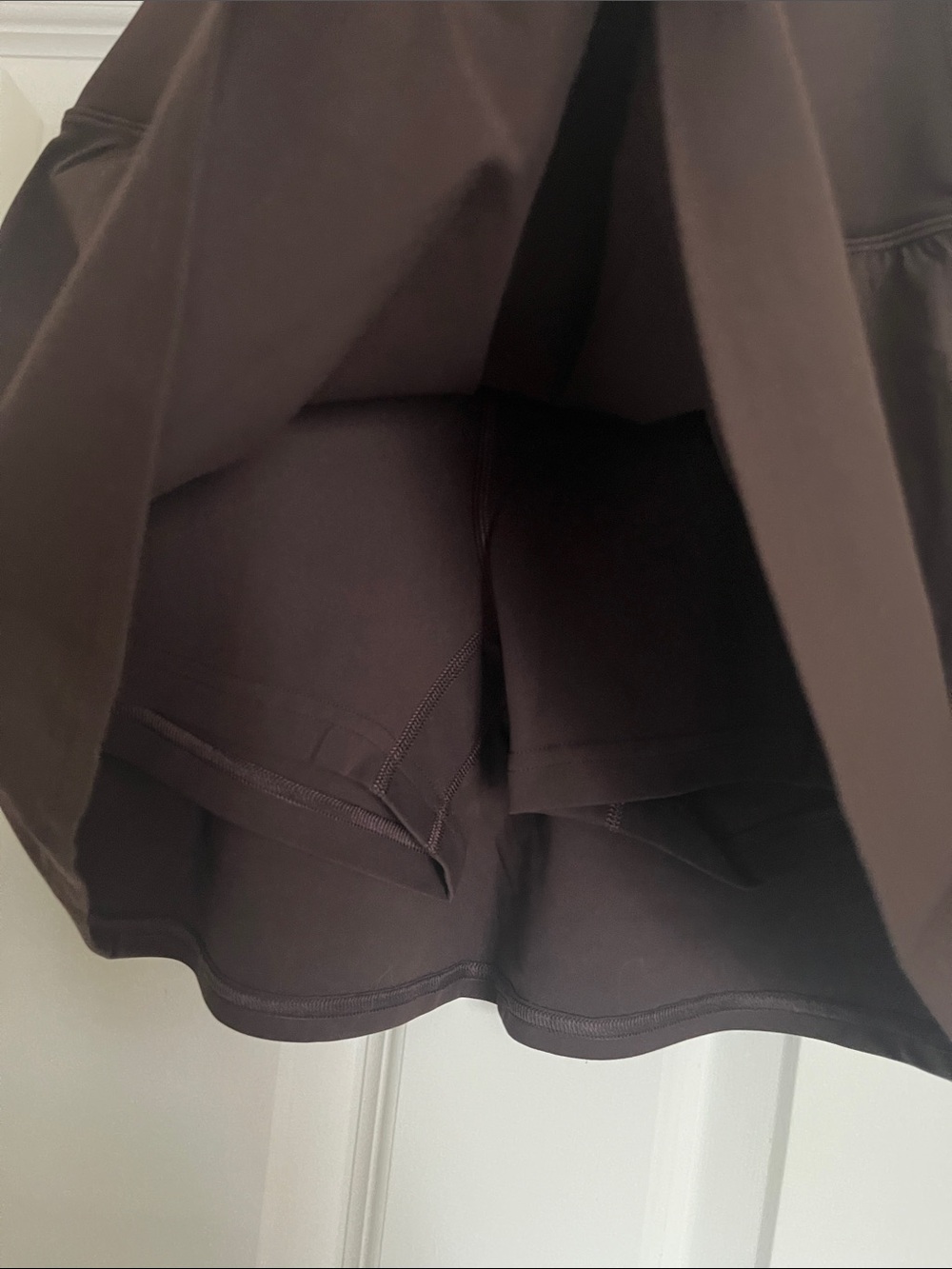 lululemon athletica Dark Brown Athletic Mini Skirt - Picture 2 of 3